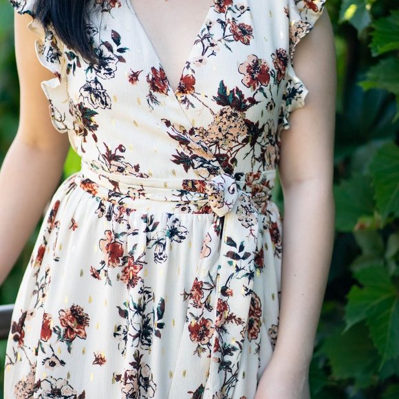 Floral Wrap Maxi Dress - Picture 2 of 2